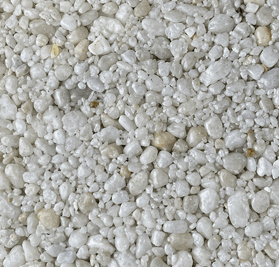 Arctic White resin bound material