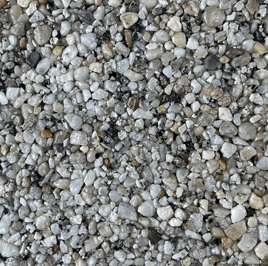 Clarity resin bound material